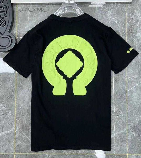 

designers t shirts summer ch brand y men's tees correct horseshoe sanskrit cross polos boy graffiti t-shirts women short sleeve5, White;black