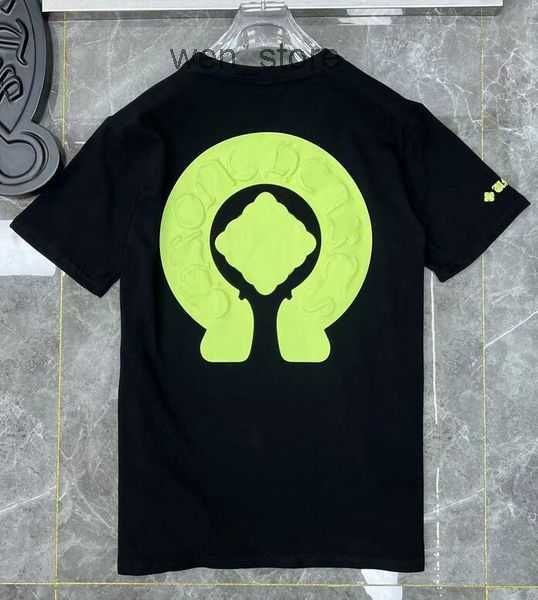 

fashion mens classic t shirts brand t-shirts ch white short sweater casual embossed letter horseshoe sanskrit cross pattern designers 4 05fk, White;black