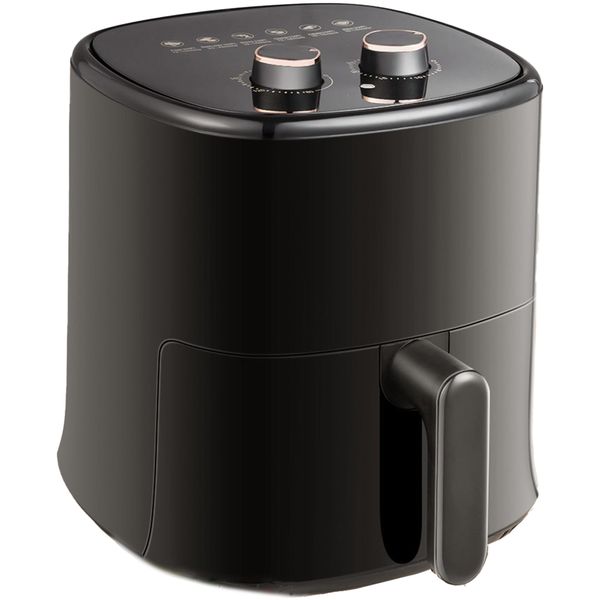 

vebreda air fryer 4.5 quart with dishwasher safe basket 1200w black