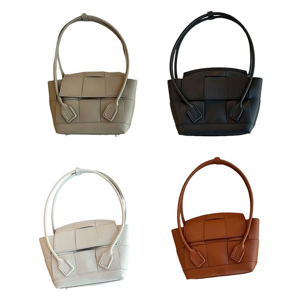 

designer medium arco tote bag for women luxury black white brown grey leather shoulder crossbody messengers shopping travel duffle bags clas