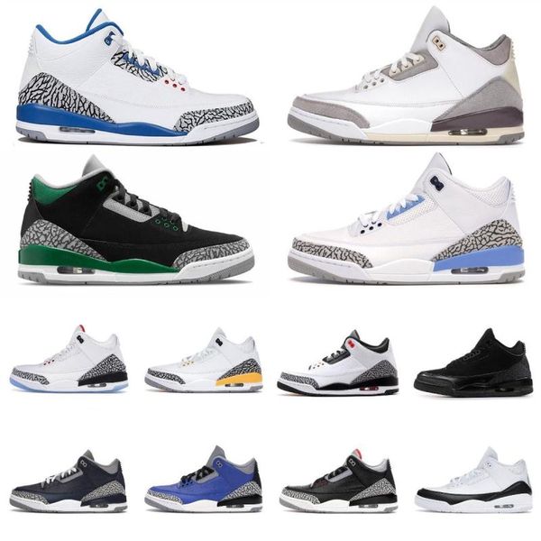 

jumpman racer blue basketball shoes 3s 3 black cement michiga fire red pine green cool grey court purple true blue unc georgetown mens rsck