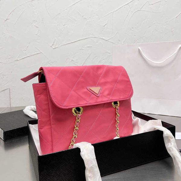 

shoulder bag luxurys handbag crossbody designer bags women purse fashion diamond lattice messenger bags wallet on chain pink bag 230116