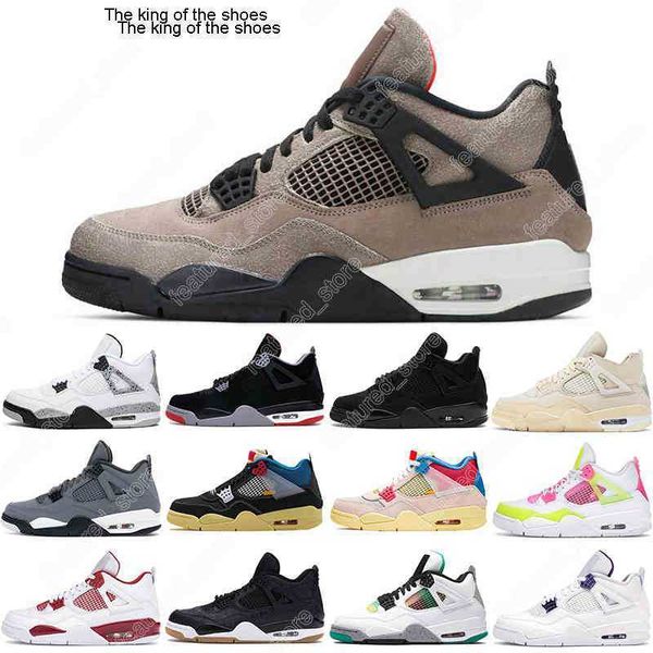

2023 oguniversity blue 4s desert moss basketball shoes for men women 4 taupe haze #16 white oreo bred sail black cat mens trainers sport