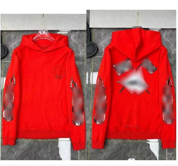 

fashion luxury mens sweatshirts ch designer women jackets hoodies zipper sanskrit graffiti hooded sweater cross pullover hoodie casual, Black