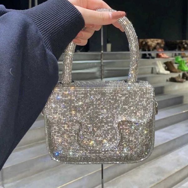 

evening bag new arrival fashion diamond glitter rivet box shape casual female ha