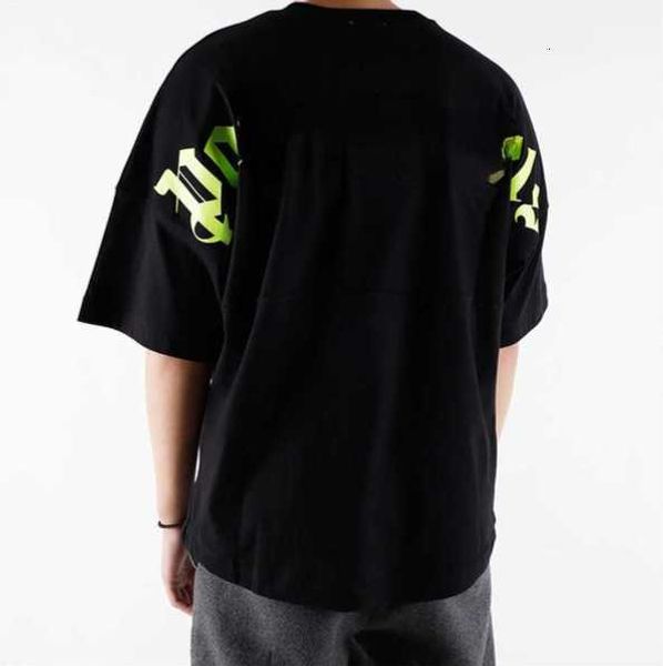 

summer pa men womens palm t shirt mans stylist tee guillotine bear palms printed short sleeve truncated bears angles tees angel tshirt aj, White;black