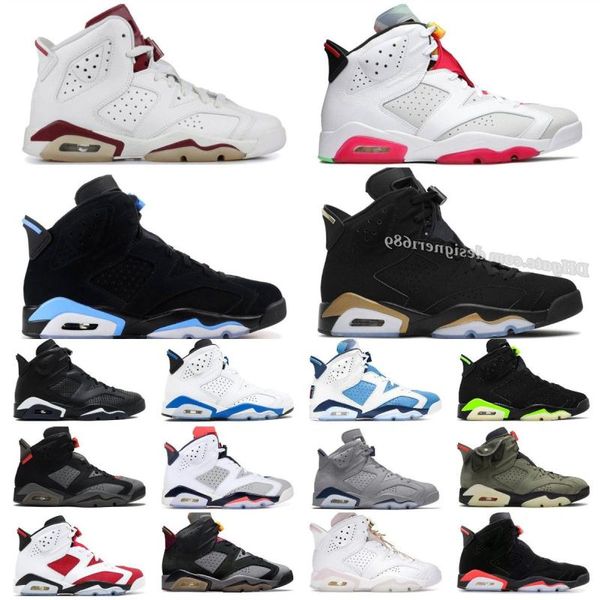 

high basketball shoes jumpman white 6 6s mens designer chrome metallic silver maroon sport blue ts bordeaux carmine dmp oreo black infr nwat