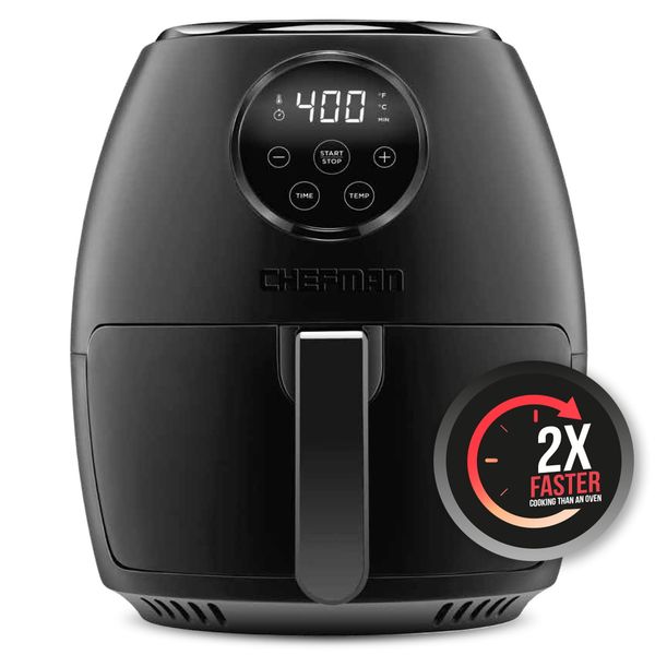 

chefman turbofry digital touch air fryer oven 1200w 3.6 quart black