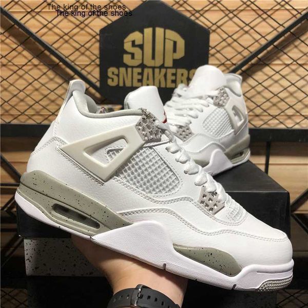 

2023 ogmen women jumpman 4 basketball shoes black cat 4s cactus jack oreo white university blue sneaker sail purple metallic military black