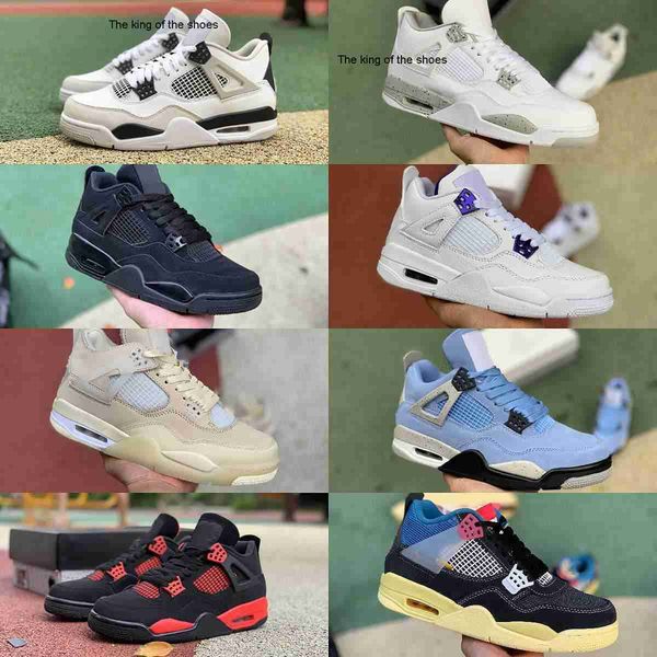 

2023 jumpman red thunder 4 4s basketball shoes university blue mens military black cement cat cream sail white oreo bred infrared cool grey2