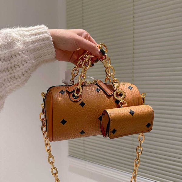 

shoulder bags brown pillow pack thick chain tote bag women luxurys handbag designer crossbody bags mini purse fashion letters print beach po