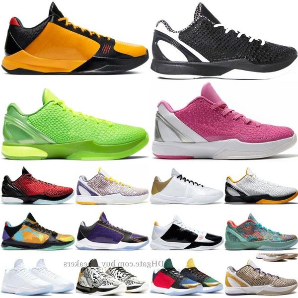 

classic mamba 6 mens casual basketball shoes zoom protro prelude mambacita grinch think pink 5 alternate bruce lee del sol big stage la exea, Black