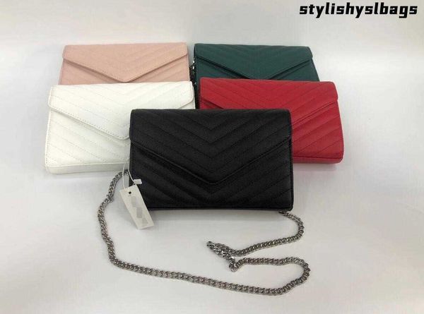 

shoulder bags genuine leather handbag comes with chain bag women luxurys fashion designers bags female clutch classic girl handbags 011723h