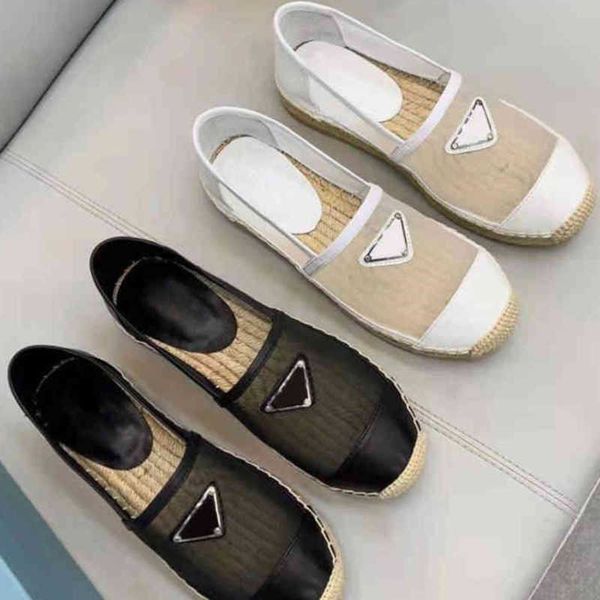

in spring and summer of 2023 luxury casual style the new style fisherman's shoes women's hemp rope woven flat bottom one foot on t, Black