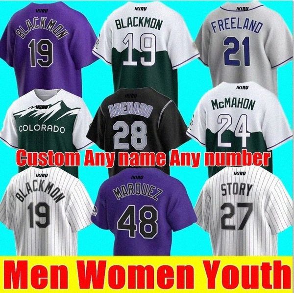 

baseball jersey 2022 city men women youth colorado 11 jose iglesias 35 elias diaz 2 yonathan daza 22 sam hilliard 23 kris bryant 27 trevor s, Blue;black