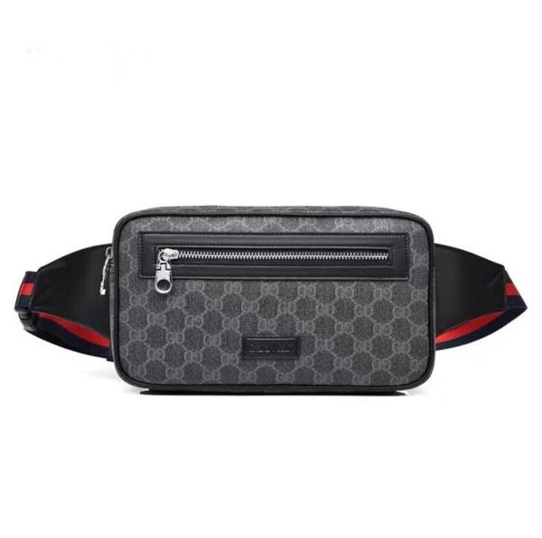 

men leather bags men women leather sport runner fanny pack belly waist bum bag fitness running belt jogging pouch back grid