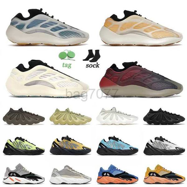 

2022 new fade carbon running shoes for men women kyanite safflower wash yeezyy orange cream honey flux trainers sneakers, Black