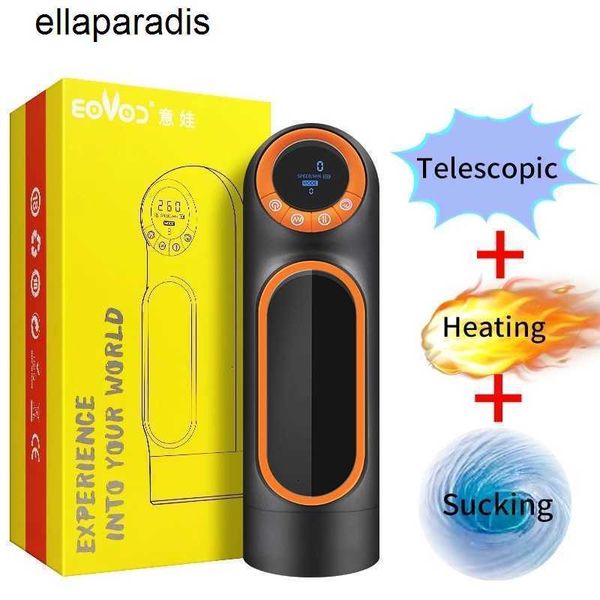 

toys massager automatic telescopic thrusting sucking deep throat vibration moaning voice male masturbator tools machine for men