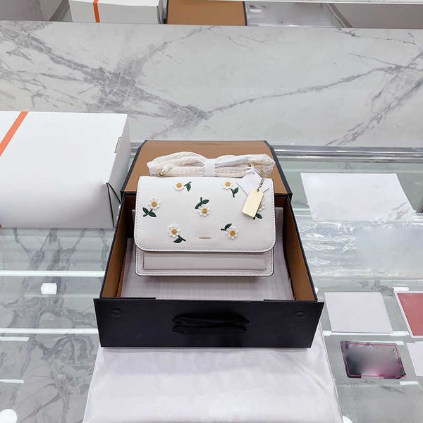 

shoulder bags coabag embroidery little daisy organ bag women designer bag fashion flap small square pouch luxury handbag messenger