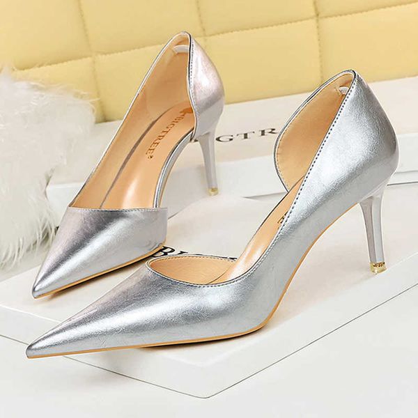 

dress shoes shoes pu leather kitten heels women shoes party shoes women pumps stilettos wedding shoes plus size 41 42 43 220117, Black