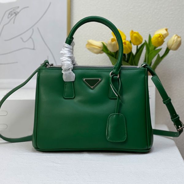 

galleria designer handbags women saffiano leather totes bags fashion triangle hardware letters shoulder bags nylon lining removable leathers