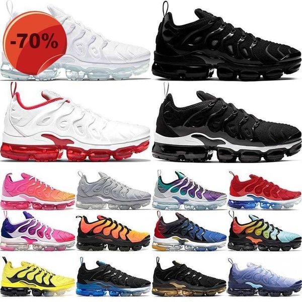 

boots runing shoes tn plus designer running shoes sports sneakers for women mens fresh triple black white magic blue atlanta tns trainers 36