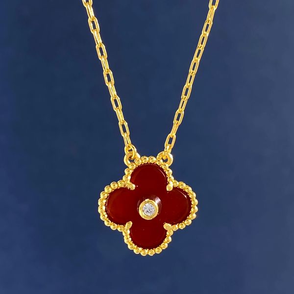 

womens necklaces designer convex single diamond necklace plated with 18k gold zircon chain wedding jewelry, Silver