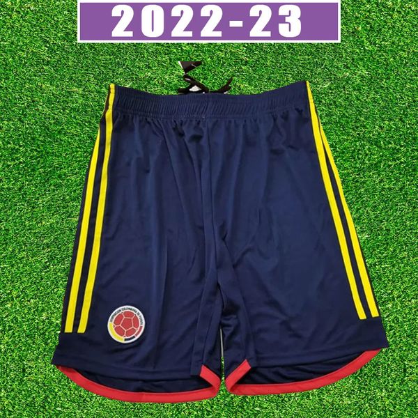 

fans version 22 23 colombia away soccer shorts 2022 2023 james copa america football pants falcao camiseta de futbol maillot man home, Black;red