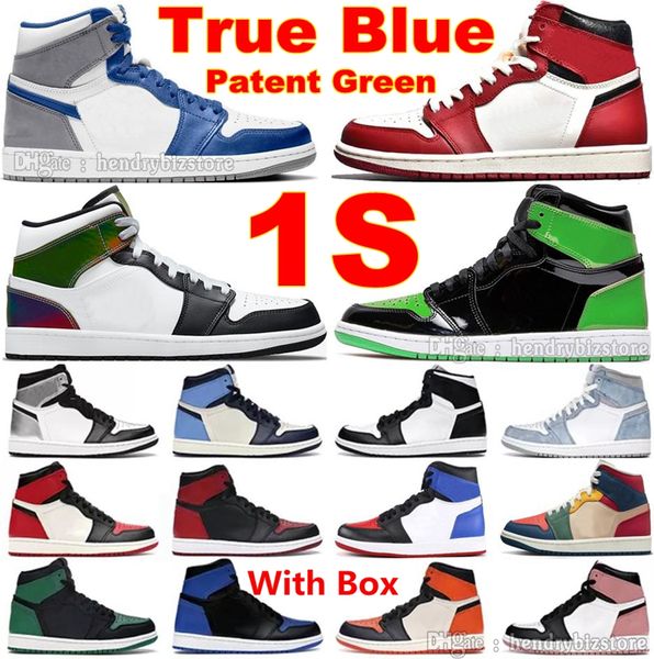 

1s true blue mid high basketball shoes lost found 1 green patent gold sneakers heat reactive multi color dark mocha starfish banned bubble g