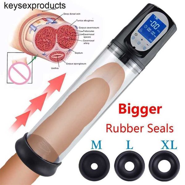 

massager electric penis pump toys for men enlargement dick pump extender vacuum penile enlarger erection male masturbator