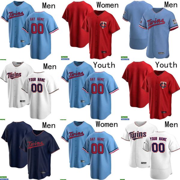 

baseball jerseys men women youth minnesota 11 jorge polanco 26 max kepler 15 gio urshela 24 gary sanchez 4 carlos correa 2 luis arraez twins, Blue;black