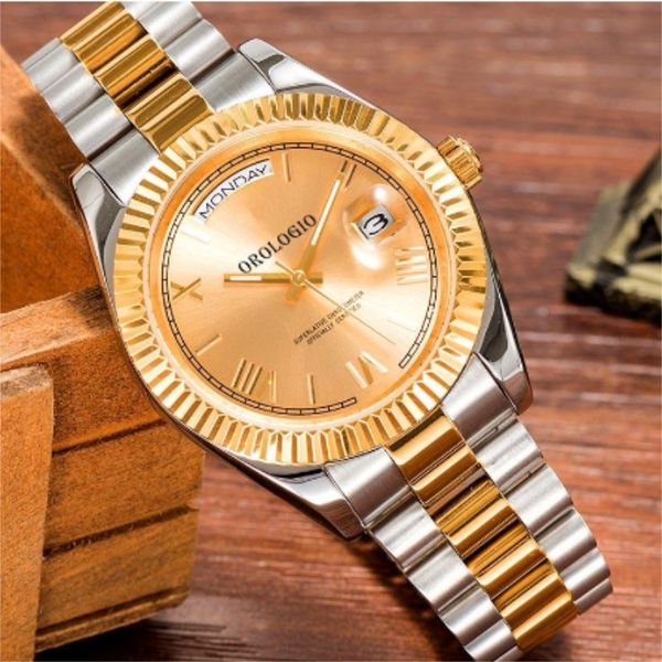 

2023montre de luxe mens watches 41mm automatic movement full stainless steel watches 2813 mechanical wristwatches waterproof luminous u1 fac, Slivery;brown