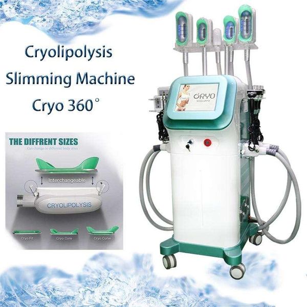 

2023 multifunction 7 in 1 cryo 360Â° cryolipolysis fat e slimming machine cool slim laser lipo cavitation device body shaping weight loss bea