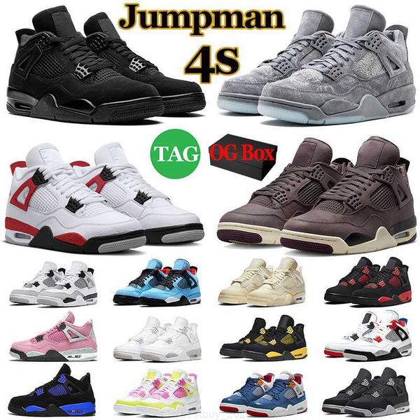 

with box jumpman 4 mens basketball shoes military black cat 4s retro red thunder cement canvas a ma maniere sail men womens trainers sports