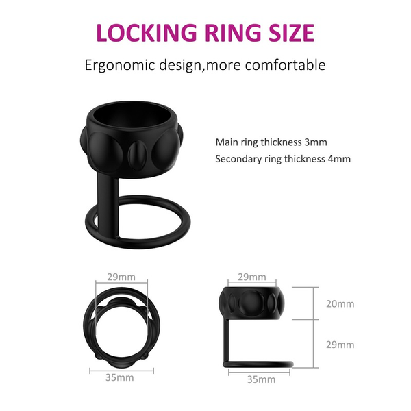 

socks men's toys beaded locking ring silicone delay men's semen locking ring tools for couples po, Black;white