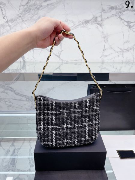 

22k vintage cc hobo bags women luxury tote bags black small quilted shoulder bag classic brand crossbody clutch real lambskin handbags lady