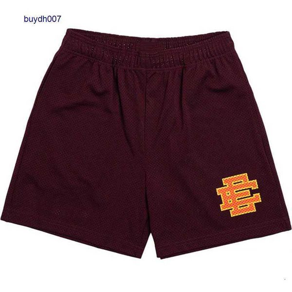 

2023 men's and women's casual shorts west coast brand eric emanuel new basic short summer mesh fitness sports summer gym summer yn, White;black
