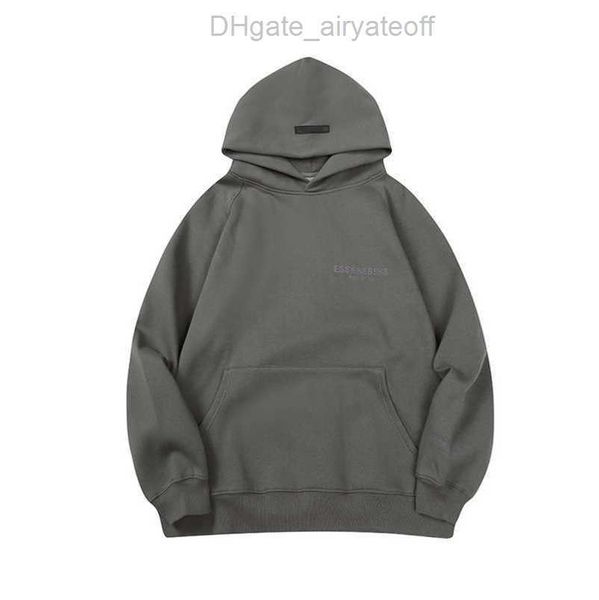 

sweatshirts esss jumpers men's luxury jackets hoodies men women chest letter pullover hooded hip hop loose sweatshirt sweater casual c, Black