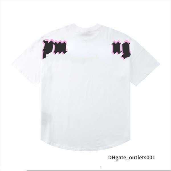 

22s men's tshirts t shirt palms palmangel city designer limited inkjet graffiti letter printing men's women's sailboat short-, White;black