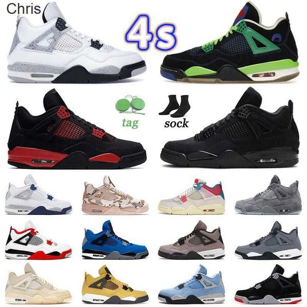 

designer jumpman shoes luxury 4s 4 basketball mens womens j4 doernbecher new black cat red thunder midnight navy violet ore seafoam zen, Black;white