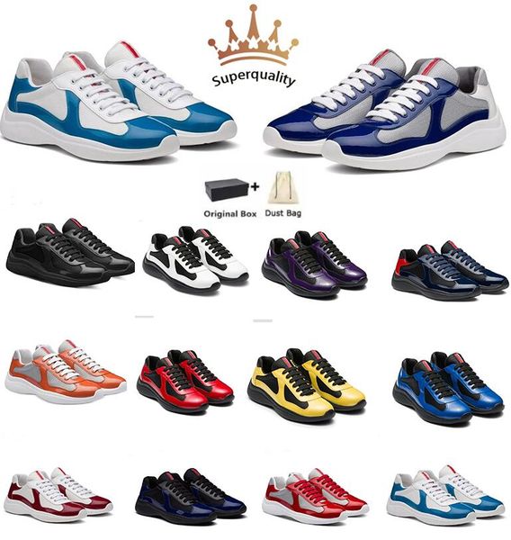 

americas cup men runner sports shoes tech fabrics technical fabric mens skateboard walking low runner sneakers comfort trainers, Black