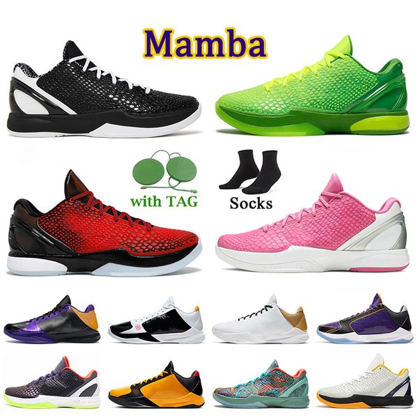 

6 mamba 6s basketball shoes mambacita 5 protro grinch mens trainers 5s rings metallic gold red all-star pink del sol big stage undefeated x