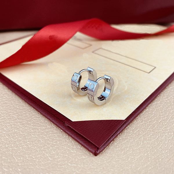 

designer stud earrings earings jewelry diamond cubic zirconia cz for mens womens luxury 18k yellow gold-plated stainless steel titanium jewe, Golden;silver