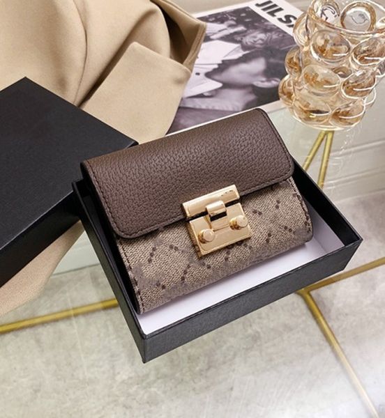 

fashion designer men and womenshort wallet purse discount original box card holderhandbag with box, Red;black