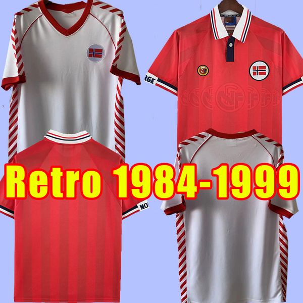 

retro norwaies soccer jerseys berg 1984 1985 1998 1999 84 85 98 99 tore andre flo bjornebye home football shirt haaland solskjaer mini rekda, Black;yellow