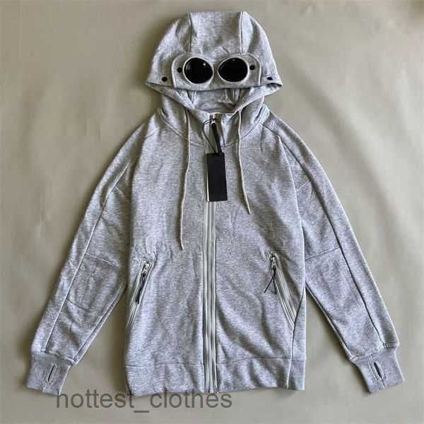 

cp designer hoodie mens jacket casual sports cardigan zipper fashion hooded sweater men women stitching lens pullover sweatshirt clothing 2, Black;brown