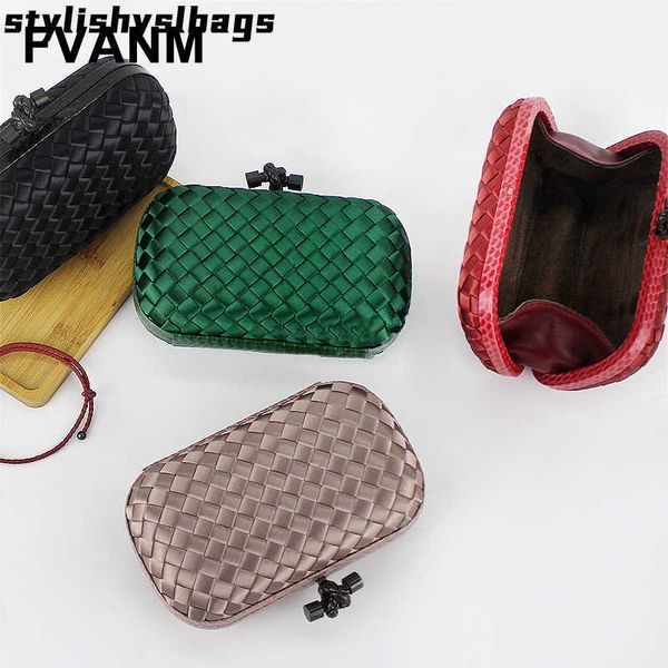 

totes luxury brand silk woven socialite dinner bag elegant evening dress hand-held cosmetic bag party goddess bag simple and exquisite 01172