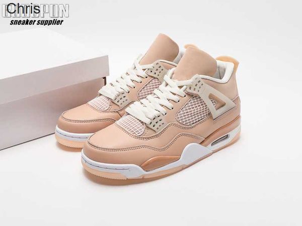 

designer jumpman shoes 4 sp wmns shimmer sail muslin white black men women basketball shoes trainers off j4 cream mens designer sports sneak, Black;white