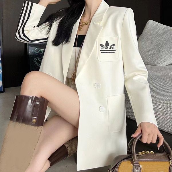 

fashion womens suits designer clothes blazers with full letters spring new released a79, White;black