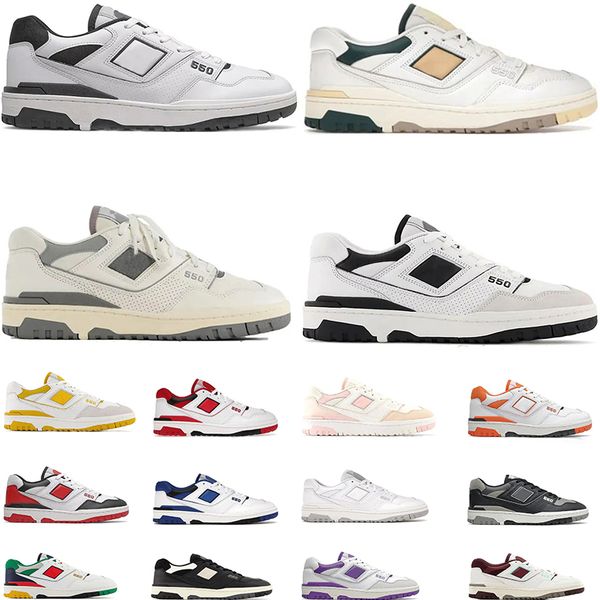 

550 500s running shoes 550 casual shoe cream navy blue white green shadow sea salt varsity gold unc syracuse men women n550 b550 bb550